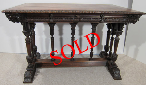 french antique renaissance trestle table four winds